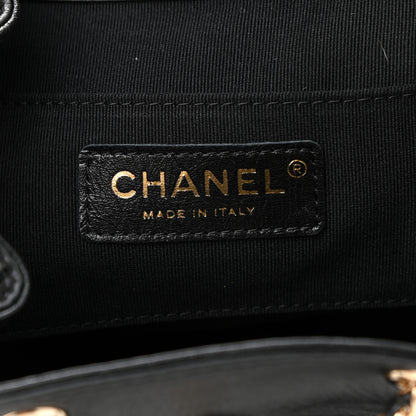 Chanel Glazed Aged Calfskin Quilted Small Duma Drawstring Backpack Black 6 of 11