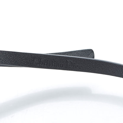 Christian Dior Calfskin Crystal Bee Triple Loop Bracelet Black 4 of 5