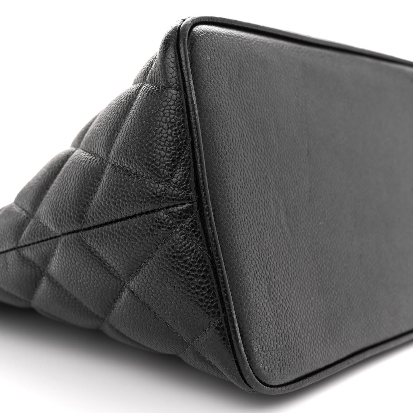 Caviar Quilted Medallion Tote Black