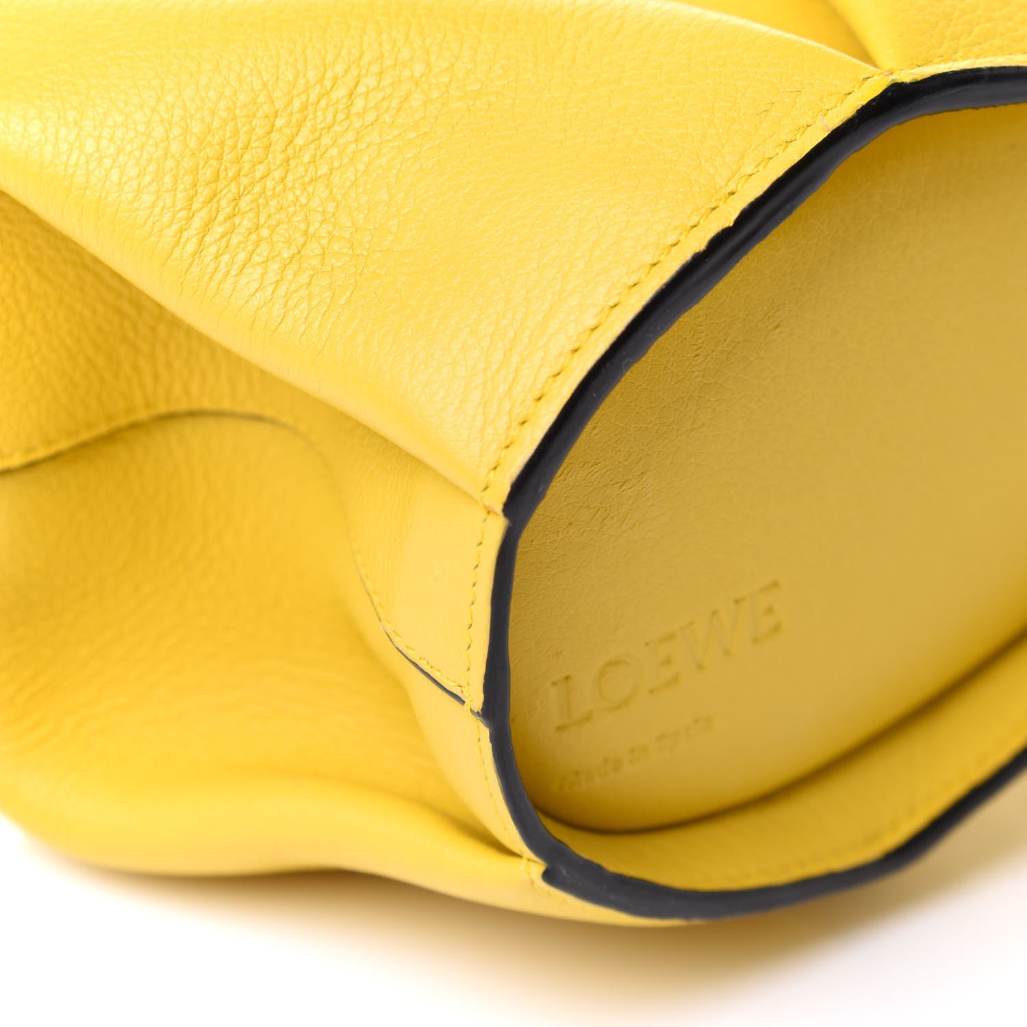 Loewe Calfskin Mini Elephant Crossbody Bag Yellow 8 of 9