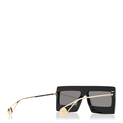 Gucci Acetate Crystal Mask-Frame Sunglasses GG0431S Black 4 of 8