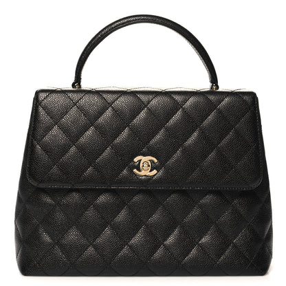 Chanel Caviar Quilted Jumbo Kelly Flap Black 1 of 10