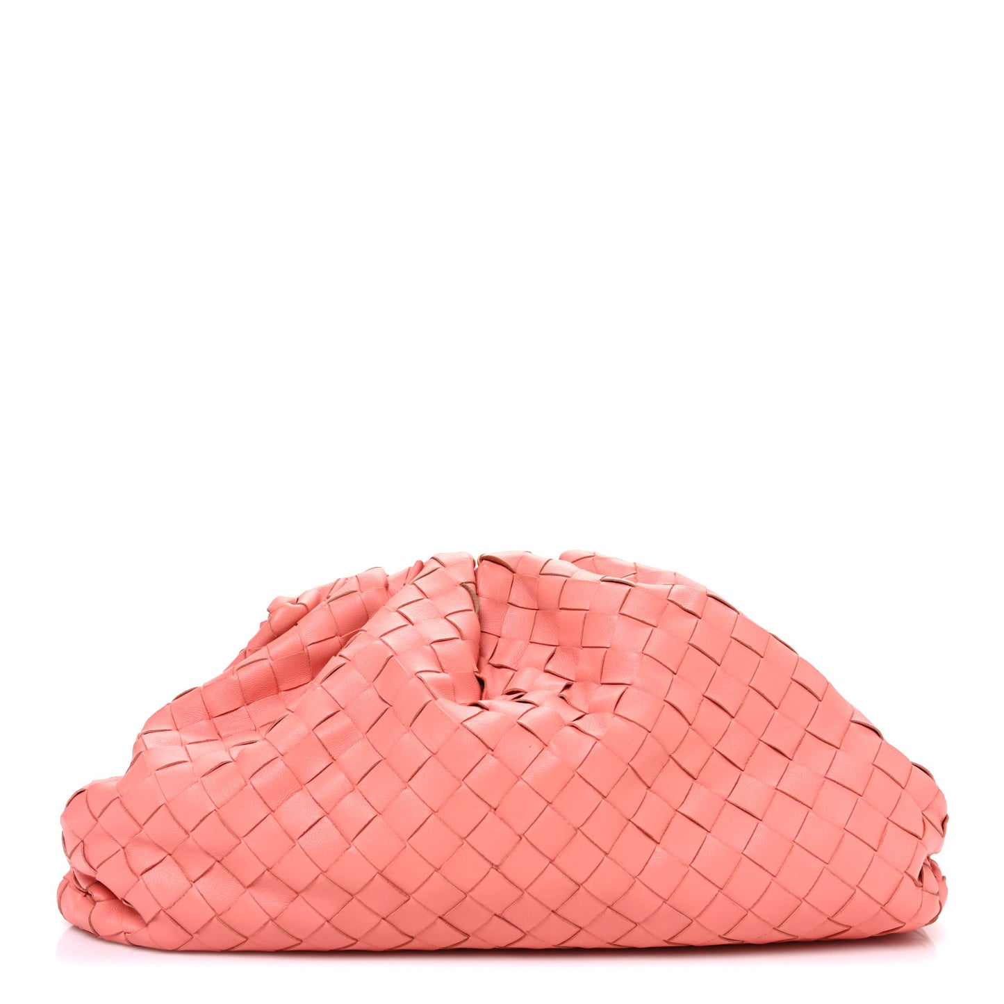 Nappa Maxi Intrecciato The Pouch Oversized Clutch Peach