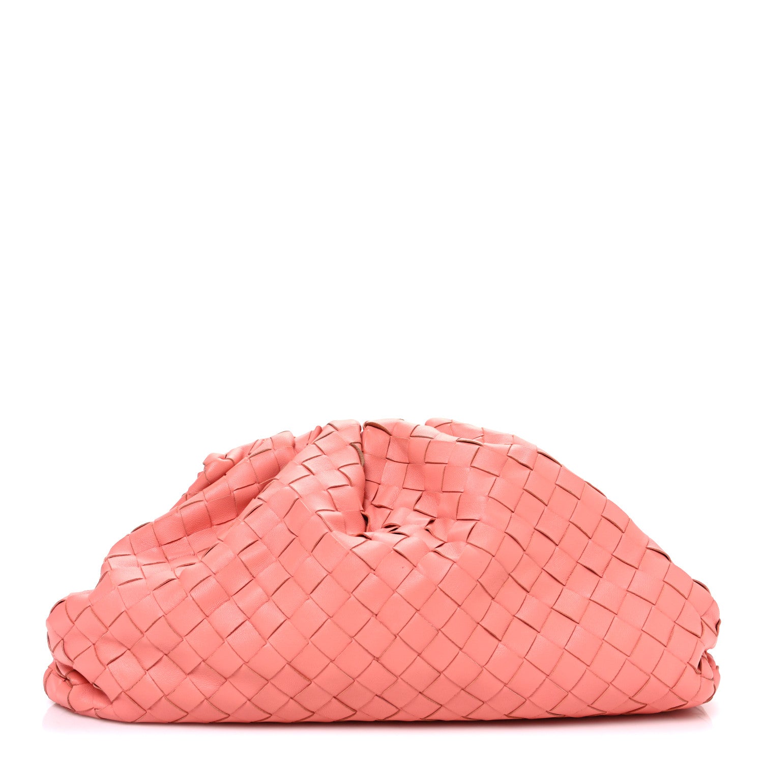Bottega Veneta Nappa Maxi Intrecciato The Pouch Oversized Clutch Peach 1 of 11