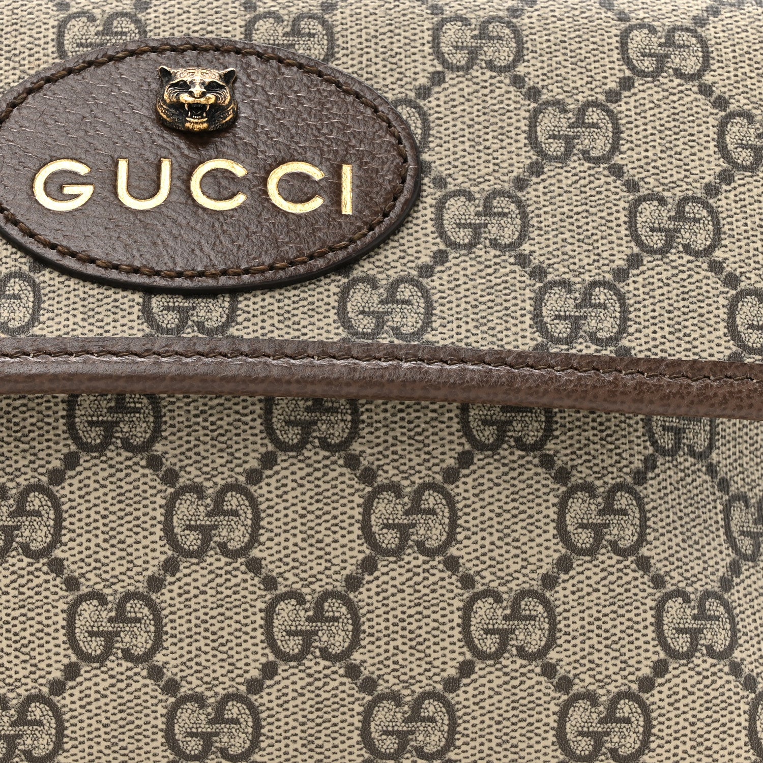 Gucci GG Supreme Monogram Neo Vintage Web Belt Bag Brown 8 of 11