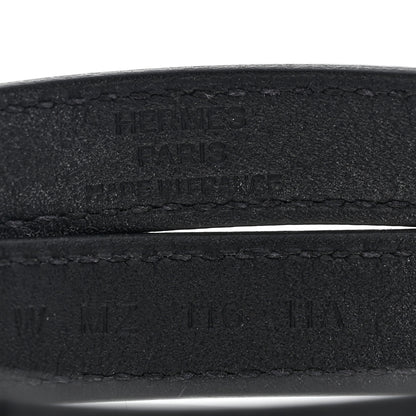 Hermes Chamkila Kelly Double Tour Bracelet T4 So Black 4 of 8