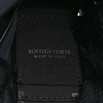 Bottega Veneta Paper Calfskin Maxi Intreccio Cassette Crossbody Bag Black 6 of 10