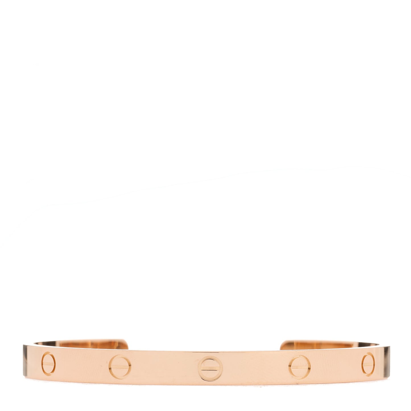 18K Pink Gold LOVE Cuff Bracelet 20