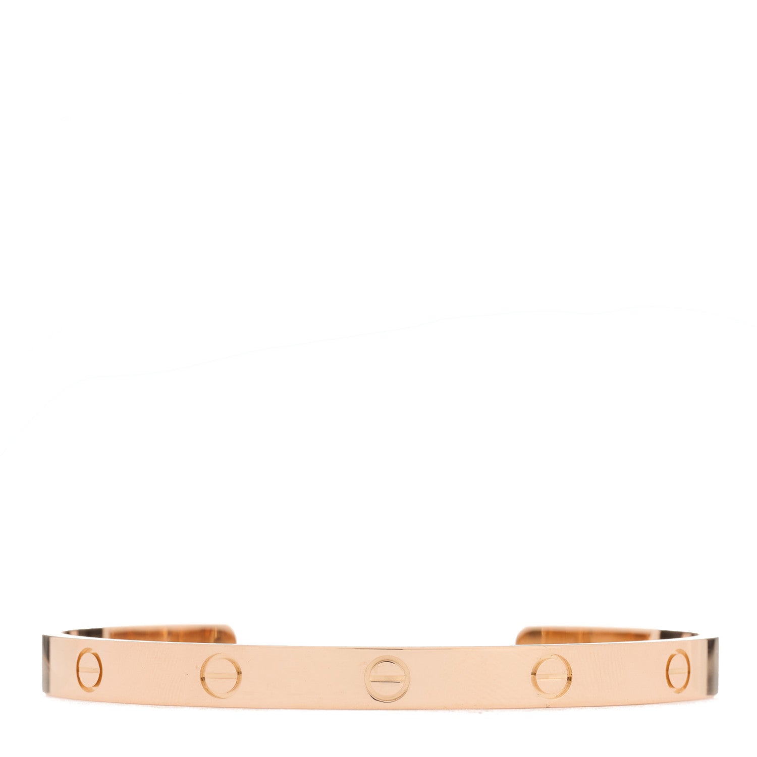 Cartier 18K Pink Gold LOVE Cuff Bracelet 20 1 of 4
