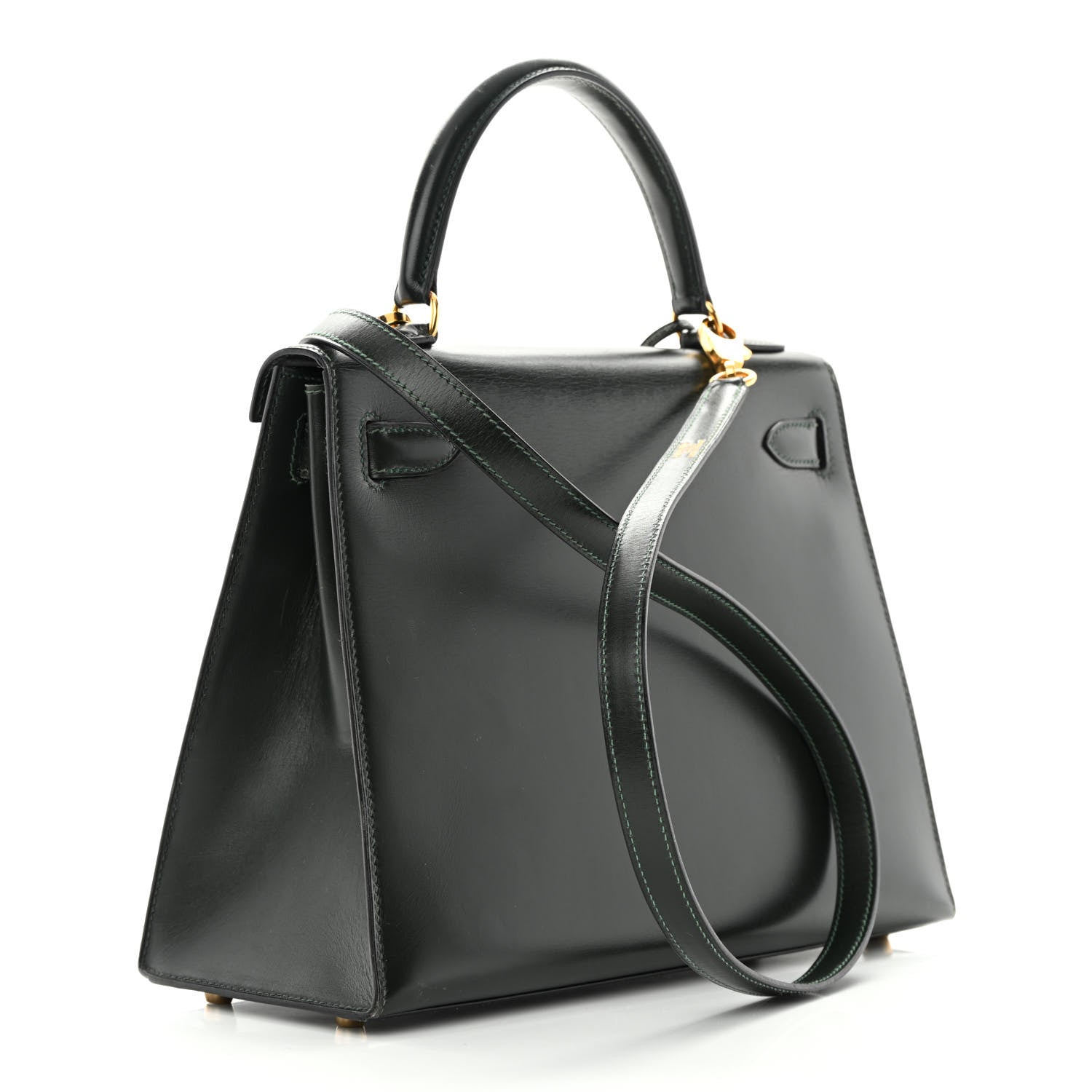 Hermes Box Kelly Sellier 28 Vert Fonce 3 of 25