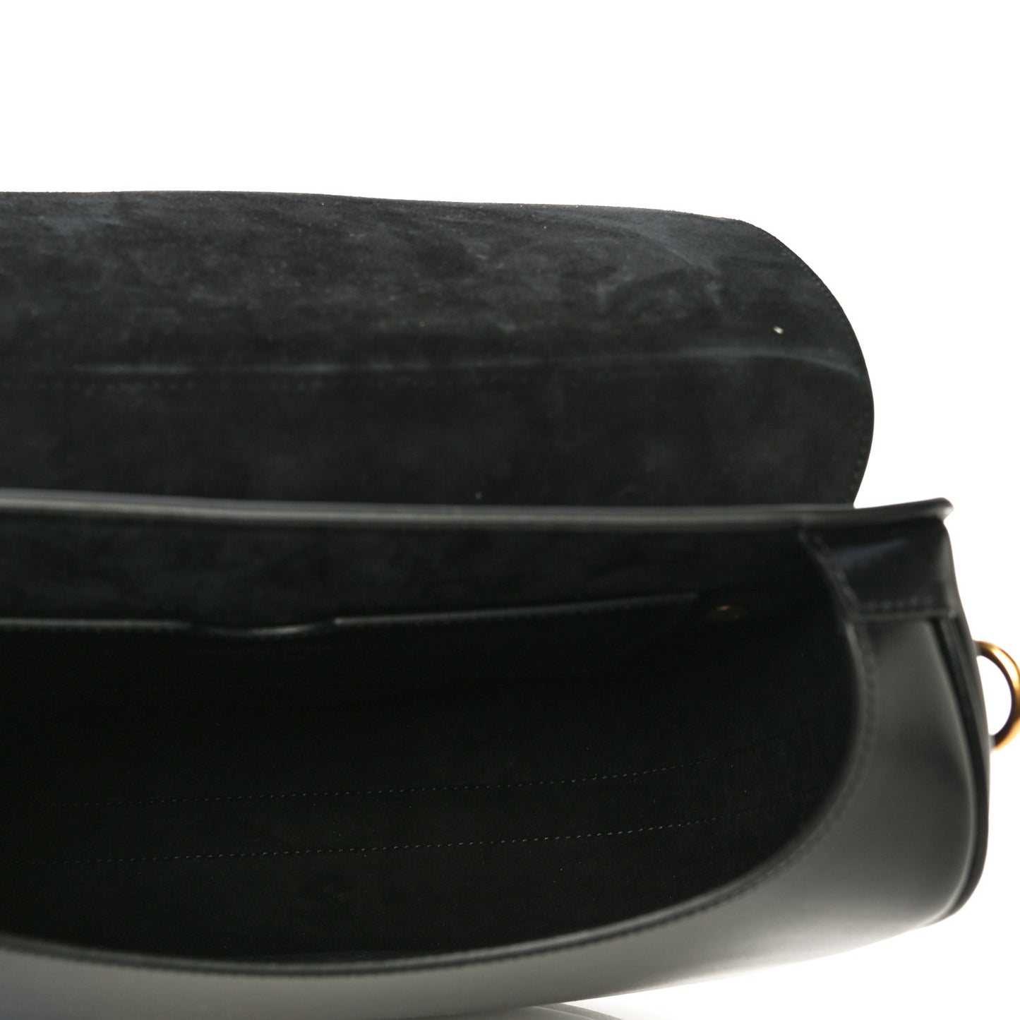 Box Calfskin Large Bobby Flap Black