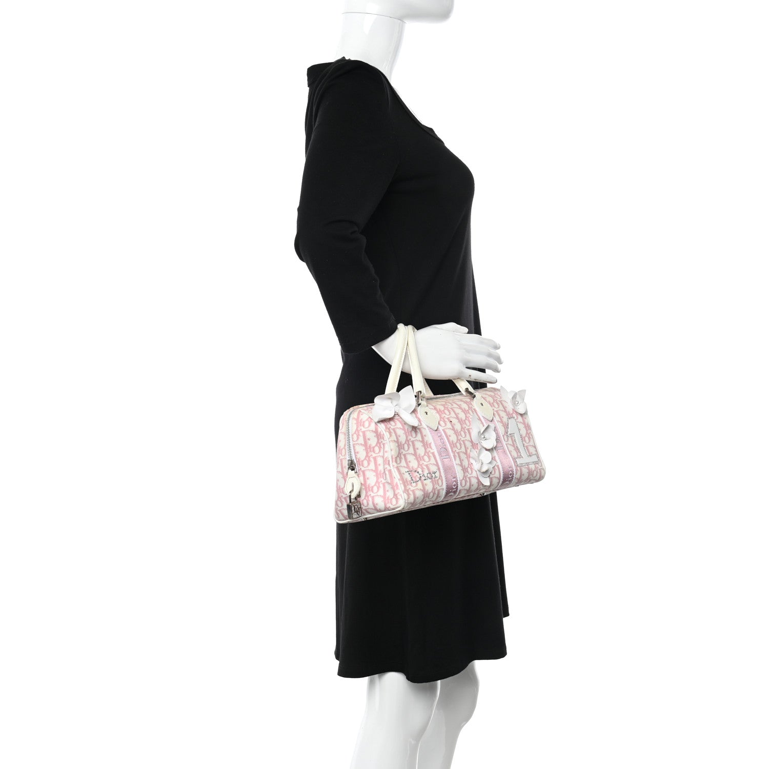 Christian Dior Monogram Girly Boston Pink 2 of 12