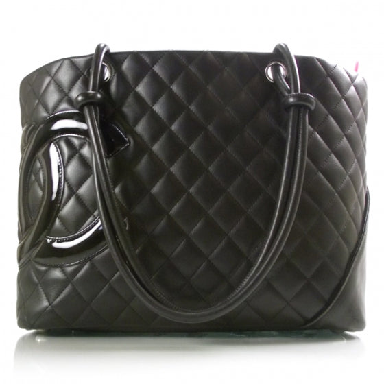 Chanel Calfskin Quilted Large Cambon Tote Black 1 of 12