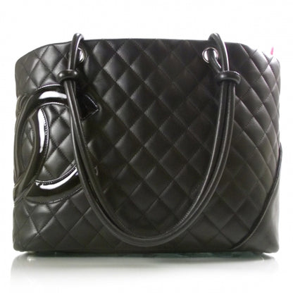Chanel Calfskin Quilted Large Cambon Tote Black 1 of 12