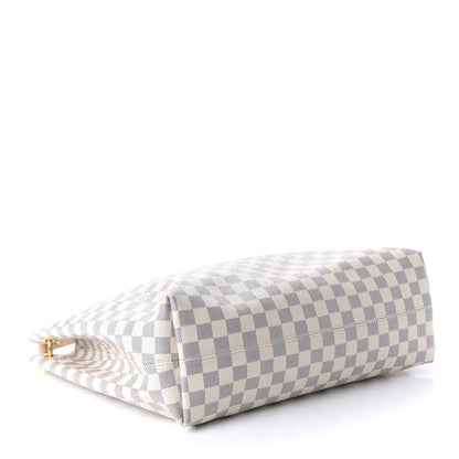 Louis Vuitton Damier Azur Graceful MM Rose Ballerine 4 of 9
