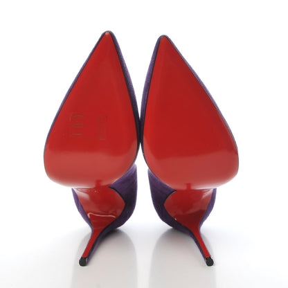 Christian Louboutin Suede So Kate 120 Pumps 37.5 Violet 5 of 10