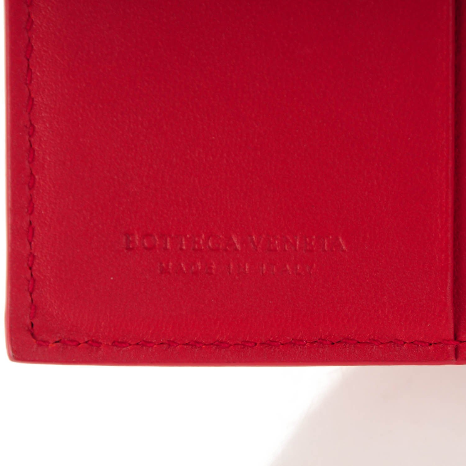 Bottega Veneta BOTTEGA VENETA Nappa Intrecciato Mini Wallet Fraise 6 of 8