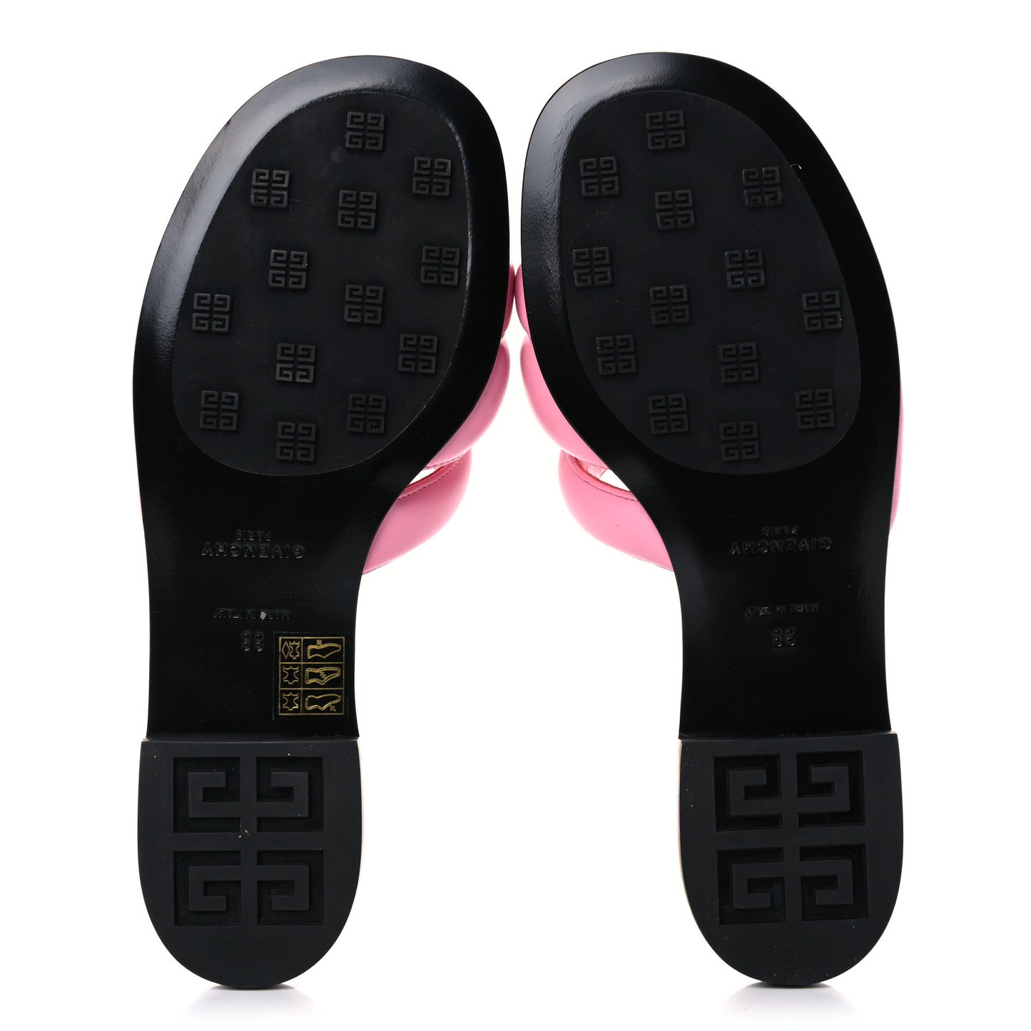 Nappa G Flat Sandals 38 Baby Pink