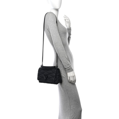 Louis Vuitton Lambskin Malletage Monochrome Top Handle GO-14 MM Black 2 of 10