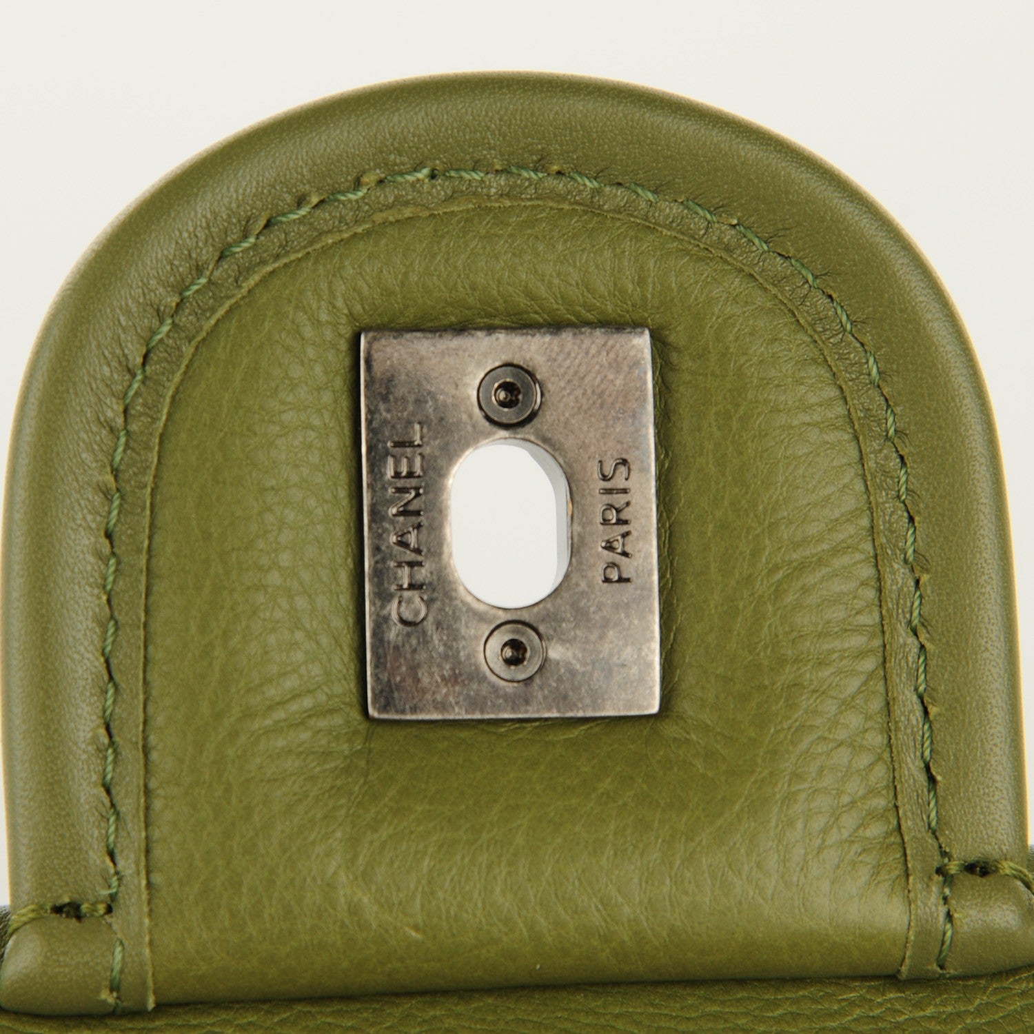 Chanel Calfskin Quilted Medium Casual Riviera Flap Green 5 of 8