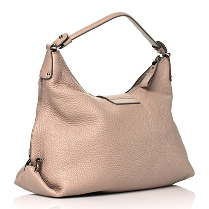 Salvatore Ferragamo Calfskin Fanisa Gancini Hobo Beige 4 of 11