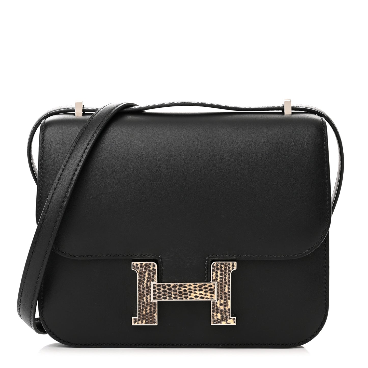 Veau Monsieur Lizard Constance 18 Black Ombre