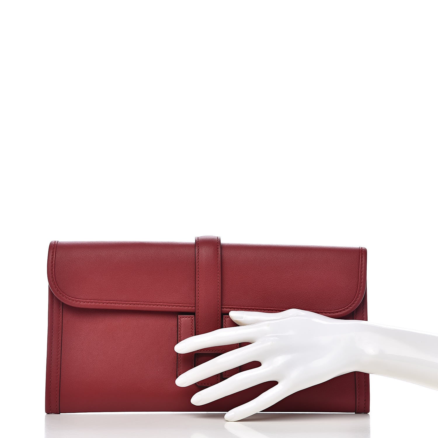 Hermes Swift Jige Elan 29 Clutch Rouge Grenat 2 of 7