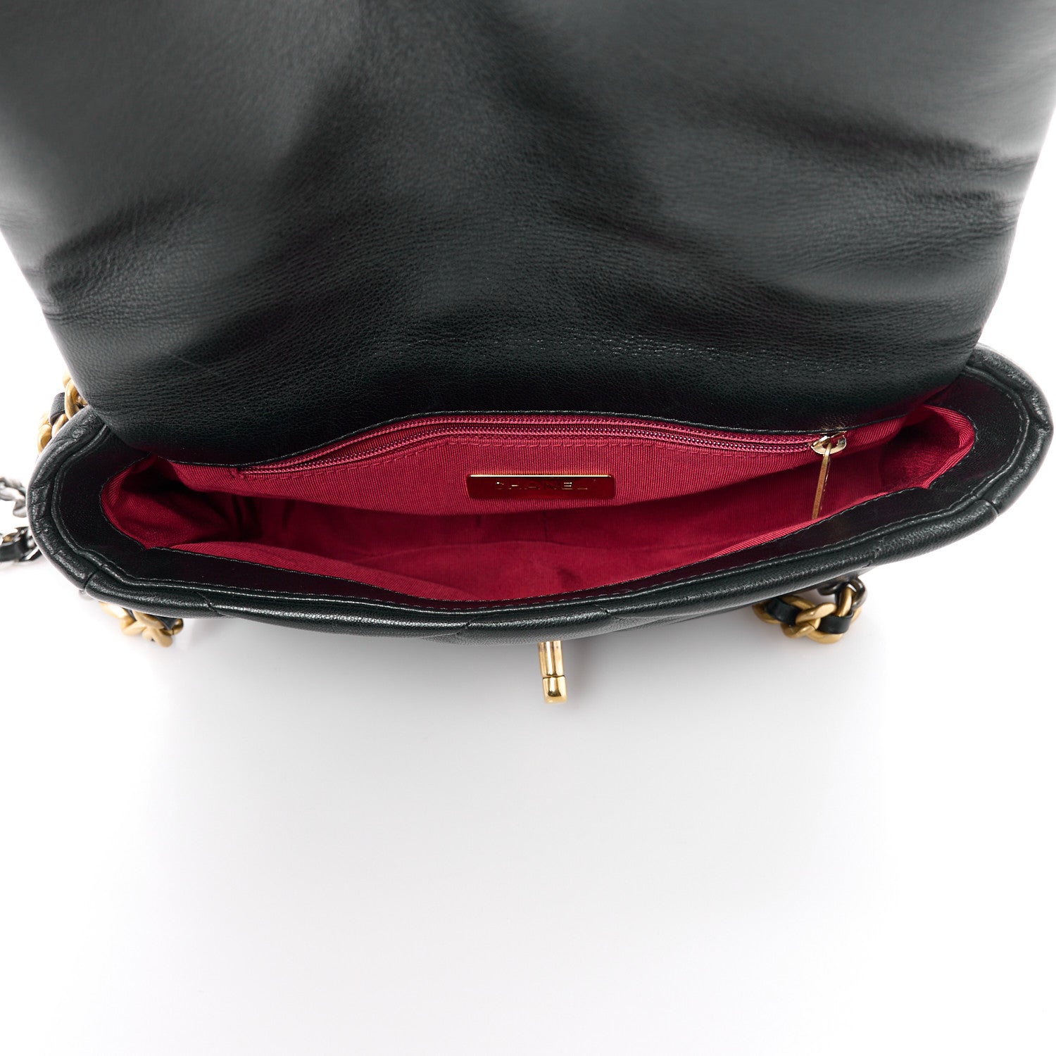 Chanel Lambskin Quilted Medium Chanel 19 Flap Black 5 of 10