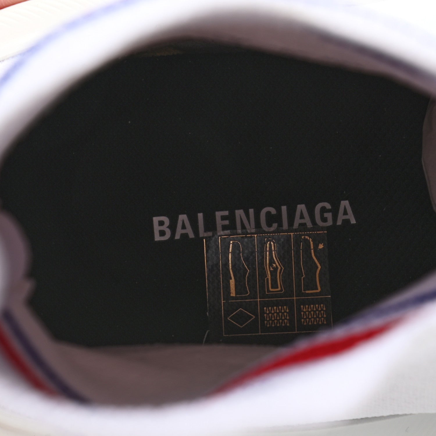 Balenciaga Technical 3D Recycled Knit Striped Womens Speed 2.0 Sneakers 39 White Multicolor 7 of 7