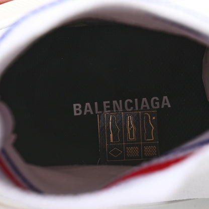 Balenciaga Technical 3D Recycled Knit Striped Womens Speed 2.0 Sneakers 39 White Multicolor 7 of 7