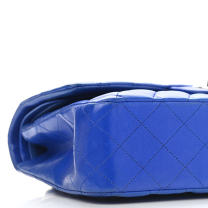 Chanel Lambskin Quilted Medium Double Flap Blue 4 of 15