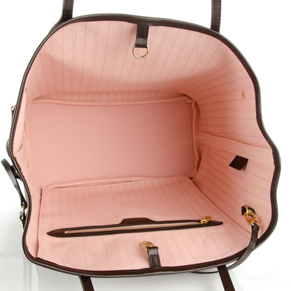 Louis Vuitton Damier Ebene Neo Neverfull MM Rose Ballerine 6 of 10