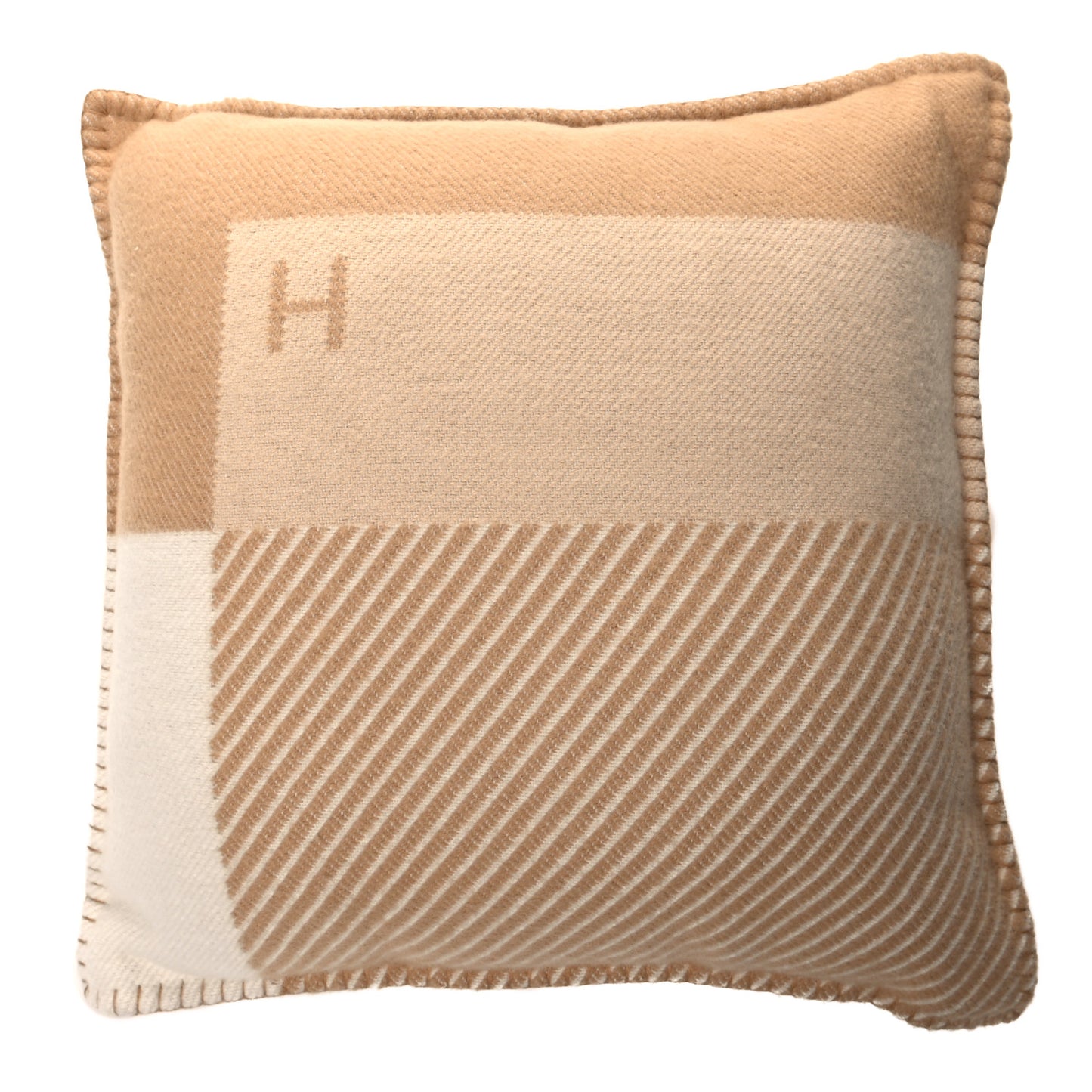 Wool Cashmere H Riviera Pillow Sable