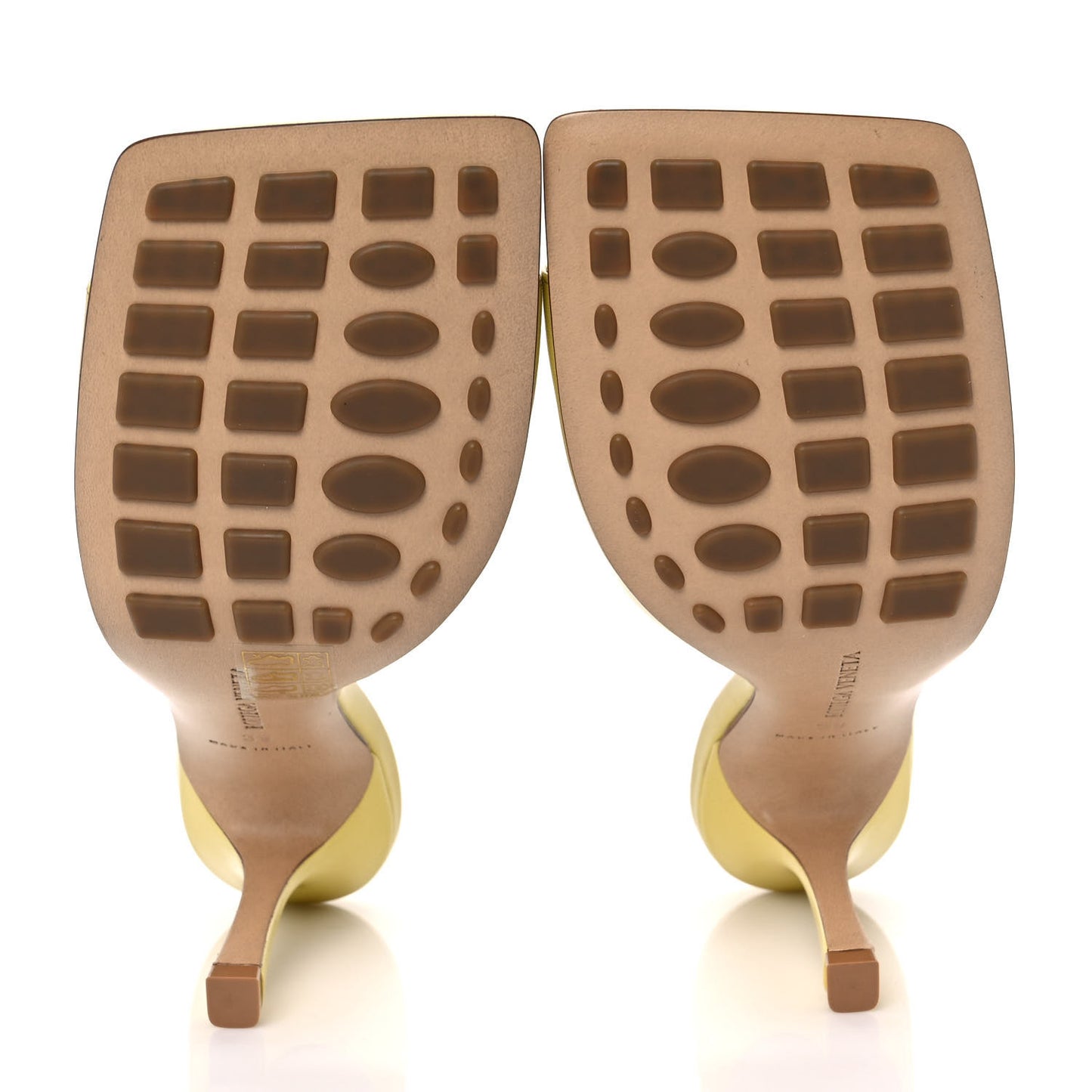 Lambskin Stretch Mule Sandals 39 Pear