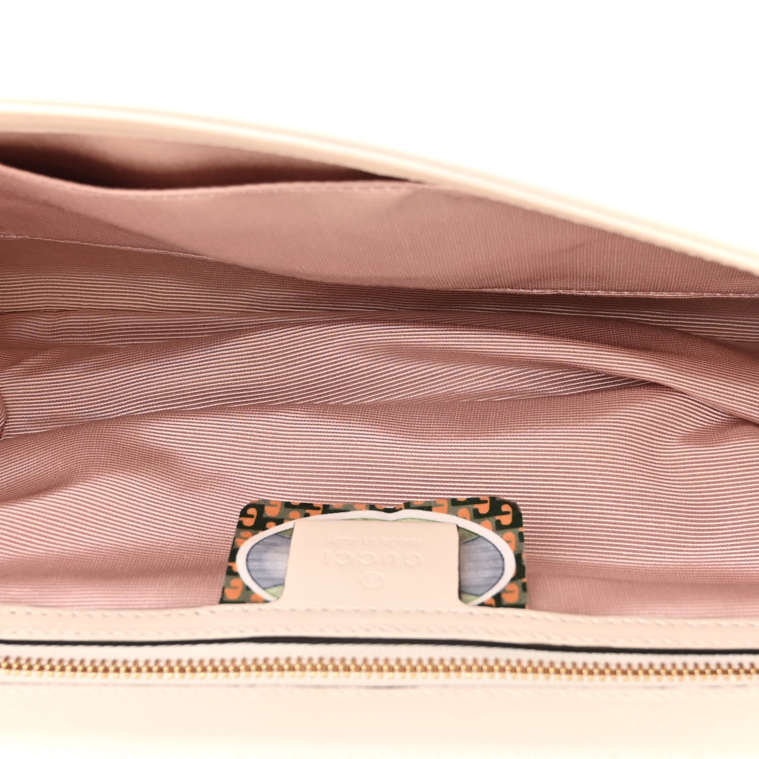 Gucci Vitello Palmellato Lux Crystal Medium Rajah Shoulder Bag Mystic White Multicolor 5 of 12