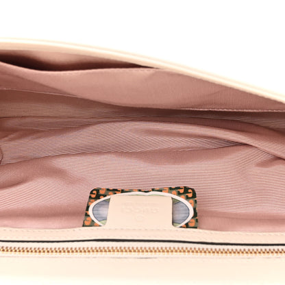 Gucci Vitello Palmellato Lux Crystal Medium Rajah Shoulder Bag Mystic White Multicolor 5 of 12