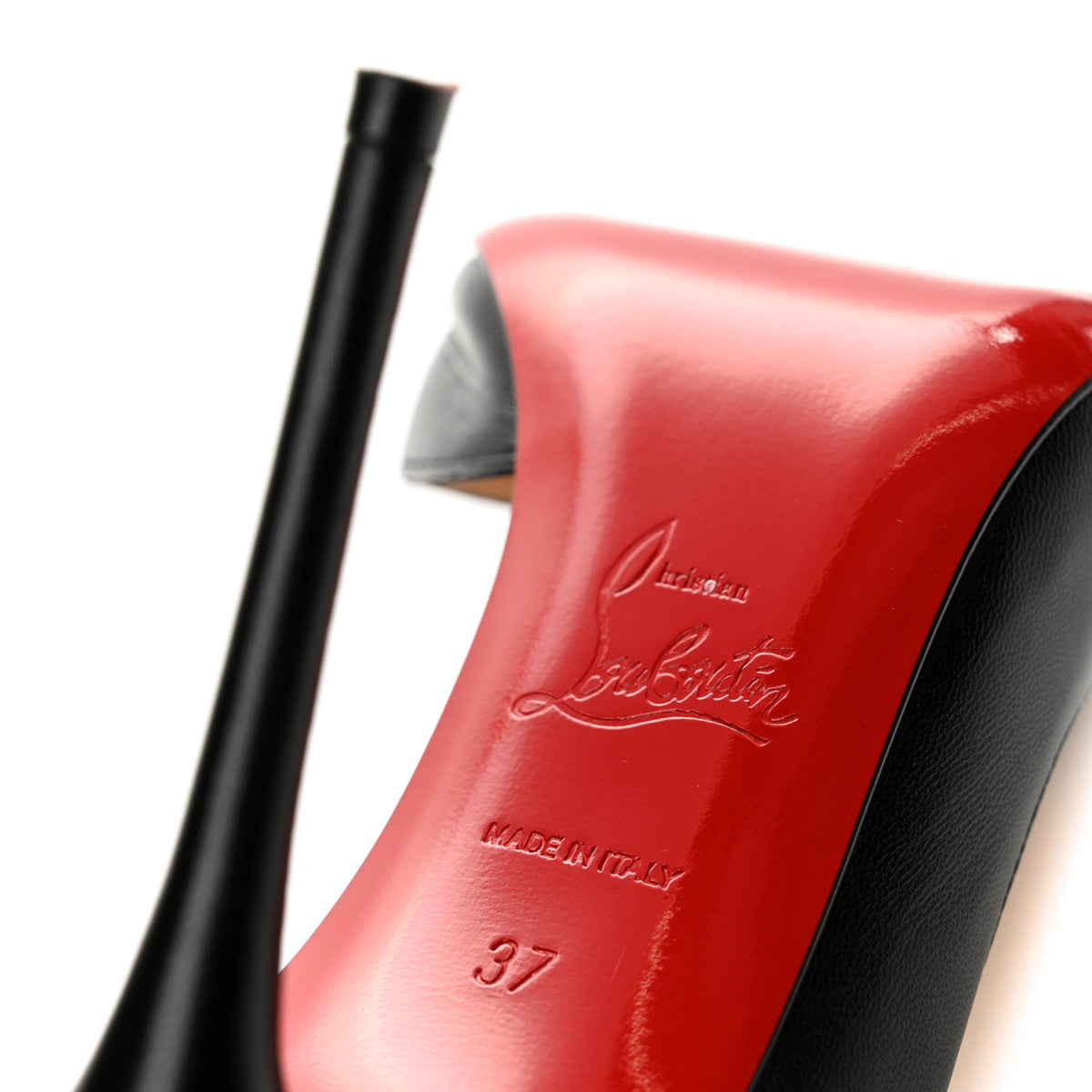 Christian Louboutin Shiny Nappa Iriza 100 Pumps 37 Black 7 of 11