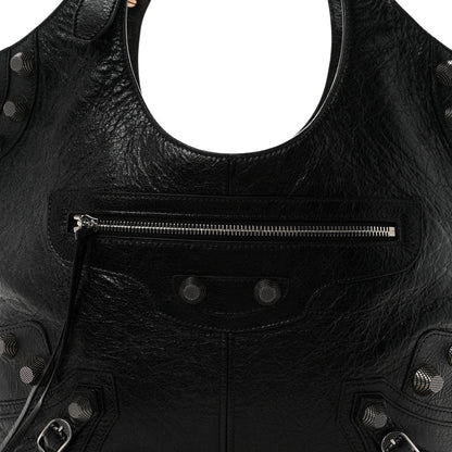 Balenciaga Agneau Arena Medium Le Cagole Carry All Bag Black 7 of 9