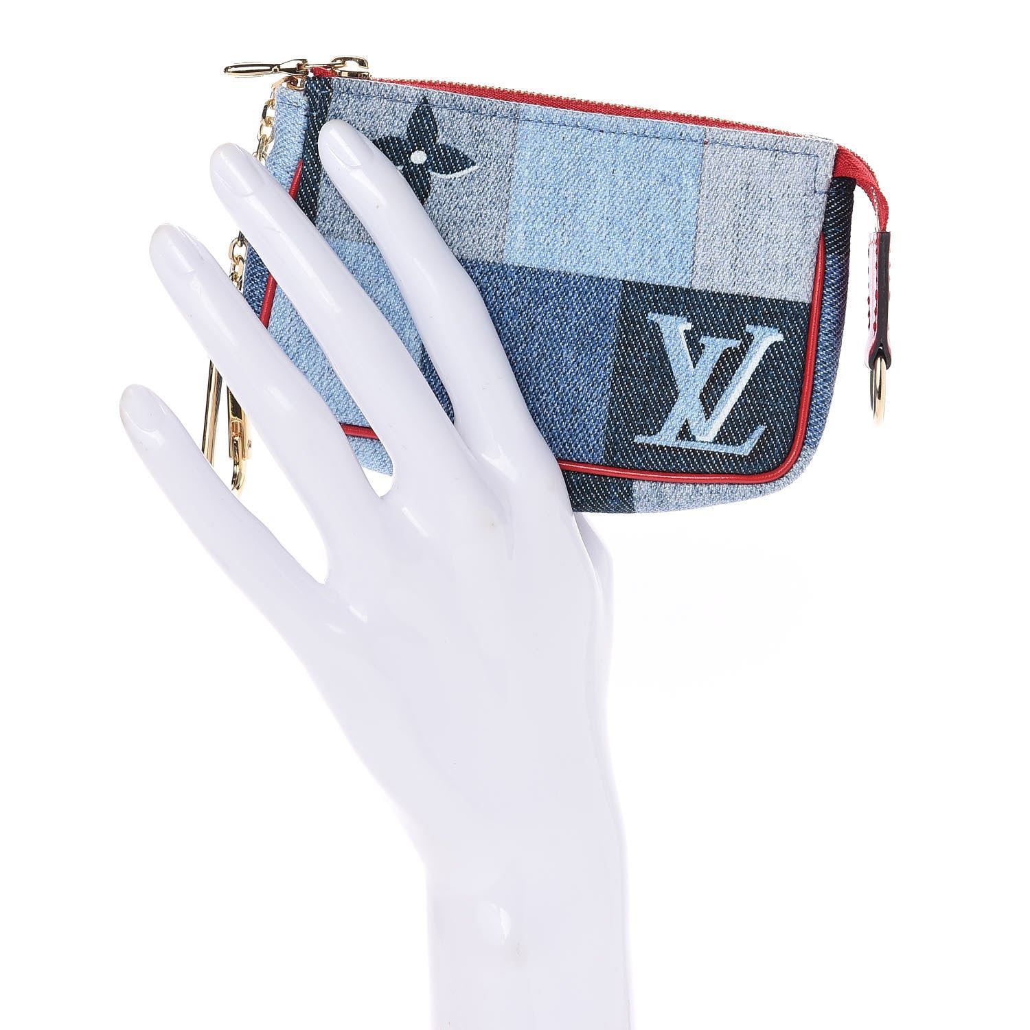 Louis Vuitton Denim Micro Pochette Accessories Denim Rouge 2 of 11