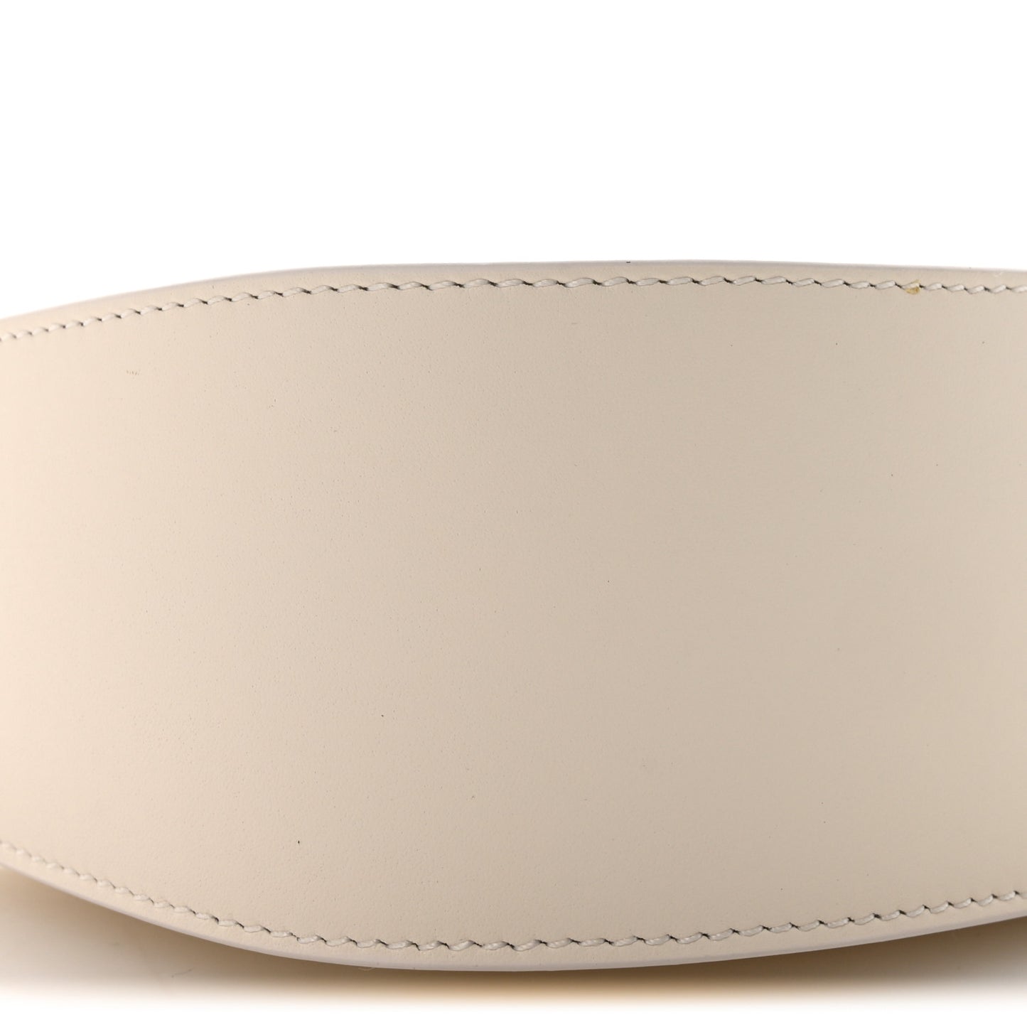 Smooth Calfskin Half Moon Shoulder Bag New Ivory