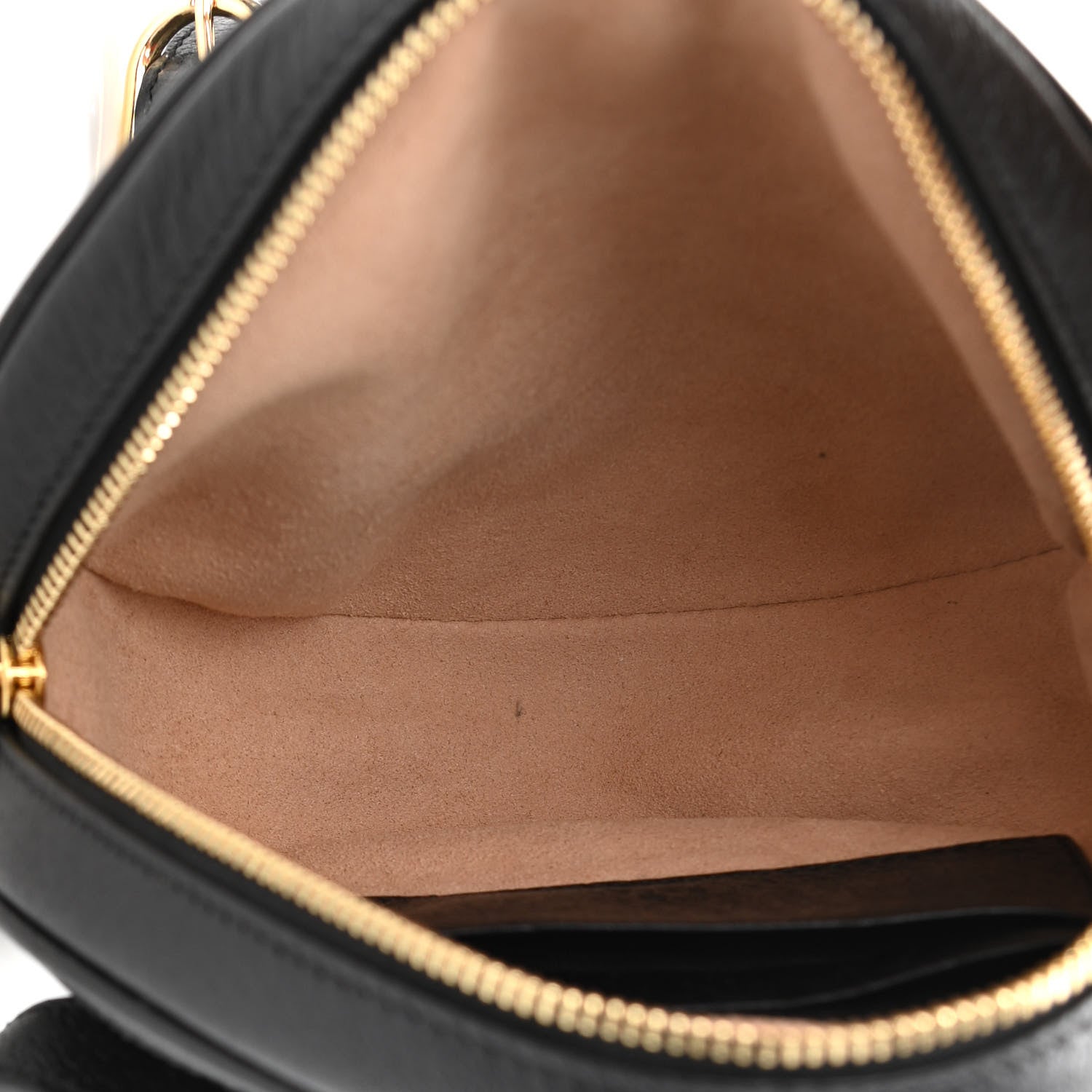 Gucci Grained Calfskin Web Mini Ophidia Round Backpack Black 5 of 11