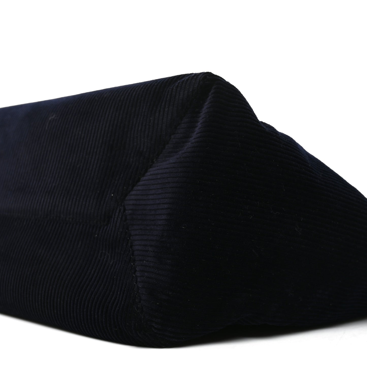 Corduroy Calfskin Large Ivy Tote Bag Navy