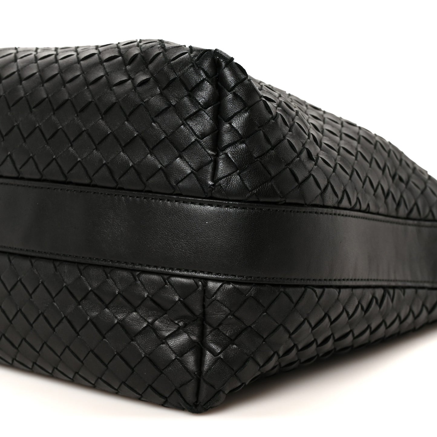 Nappa Intrecciato Hobo Black