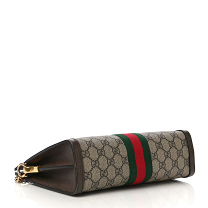Gucci GG Supreme Monogram Web Small Ophidia Chain Shoulder Bag Brown 4 of 12