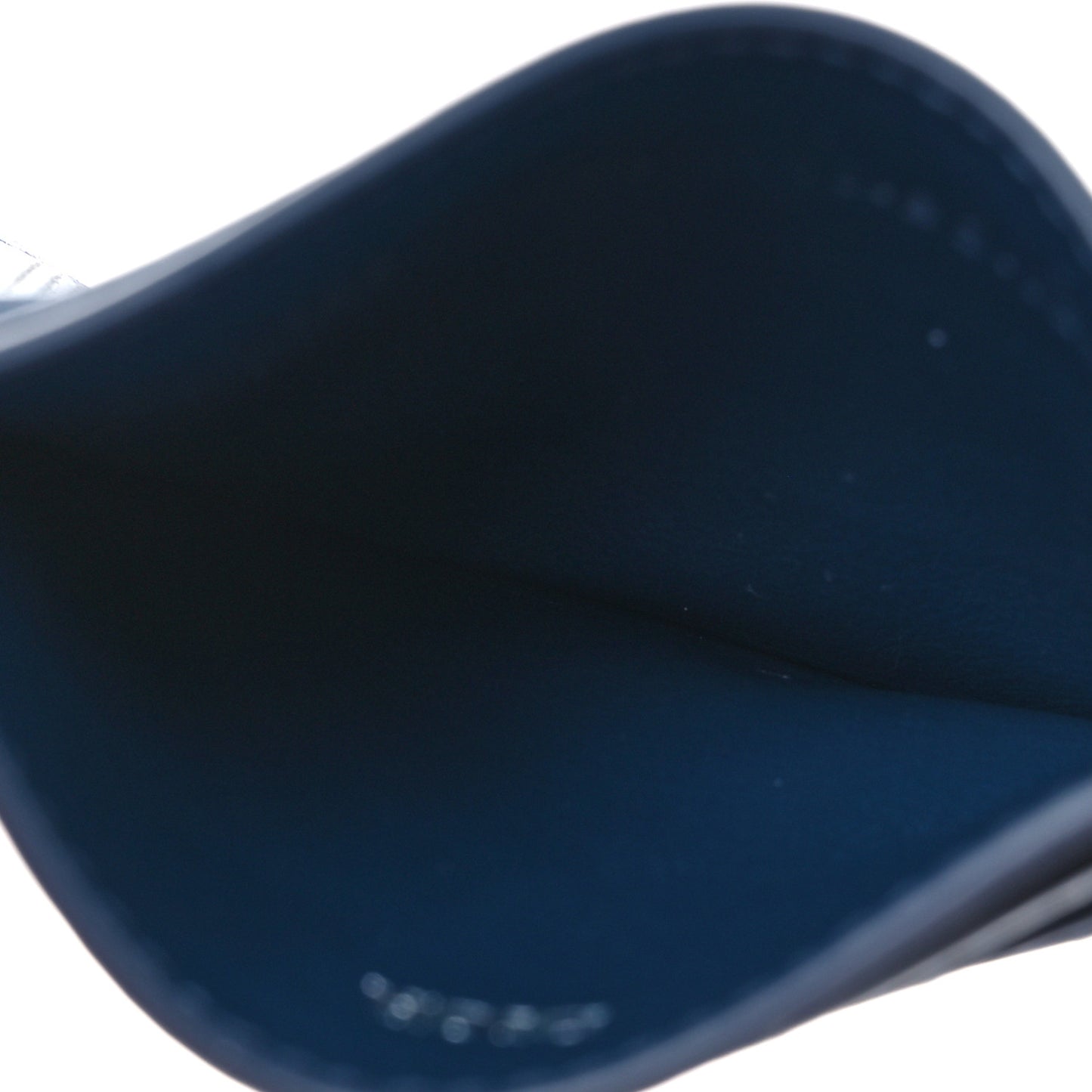 Calfskin Oblique Galaxy Perforated Card Holder Blue White