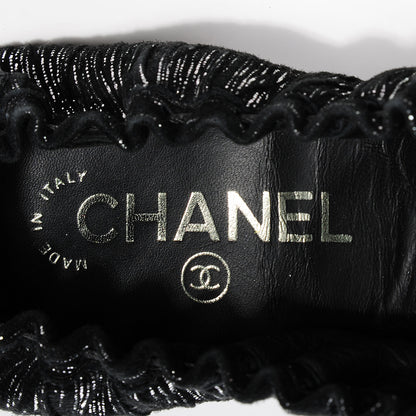 Chanel Elastic Ballerina Flats 40 Black 7 of 7