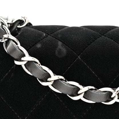Chanel Velvet Quilted Mini Square Flap Black 10 of 11