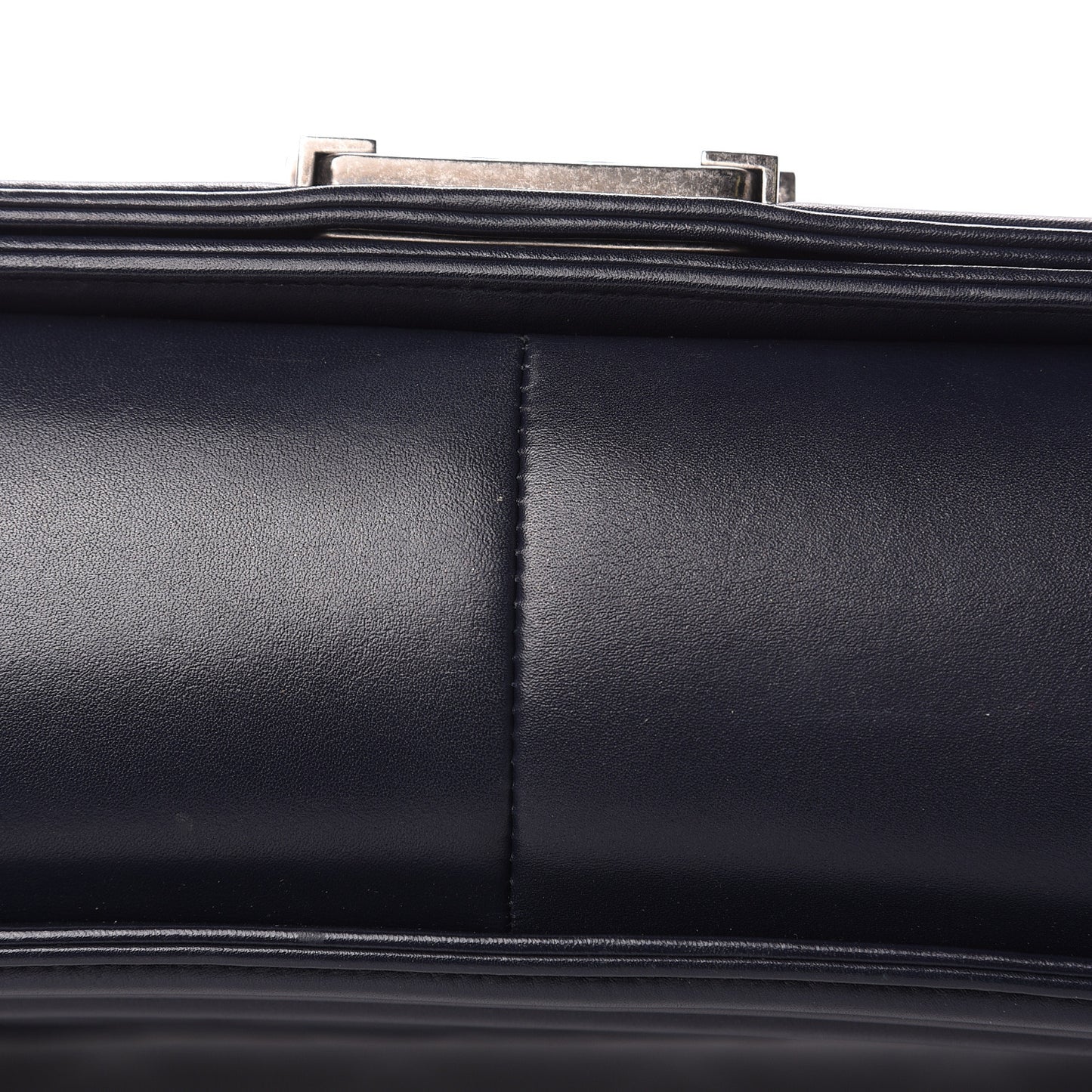 Calfskin Quilted New Medium Boy Flap Dark Navy Blue