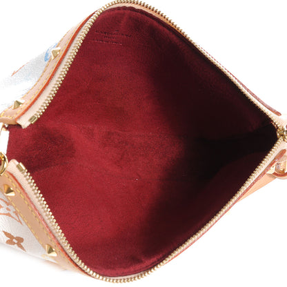 Louis Vuitton Monogram Multicolor Pochette Accessories White 7 of 9