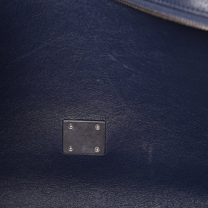 Celine Drummed Calfskin Suede Medium Trapeze Navy 14 of 17